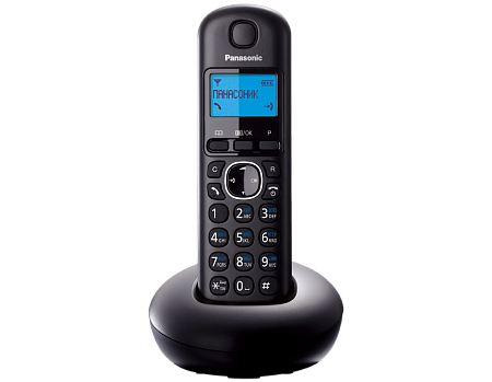 Panasonic KX-TGB210 RU-B, простой радиотелефон DECT (черный) с русским меню