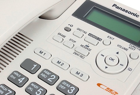 Panasonic KX-TS2570 RU-W телефон (белый) автоответчик