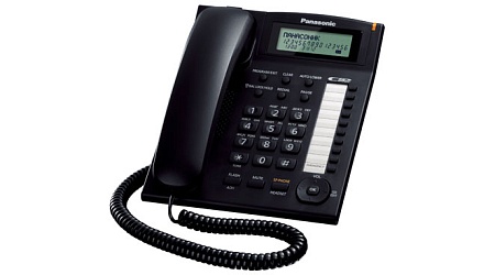 Panasonic KX-TS2388RU-B телефон (черный) Caller ID, спикерфон