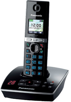 Panasonic KX-TG8061 RU-B, телефон DECT (черный), цветной экран, автоответчик, резервное питание