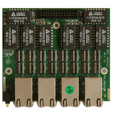 XR0037 модуль BRI 8 портов