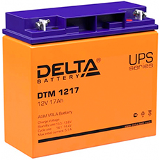 Delta DTM 1217 аккумулятор 12В 17Ач