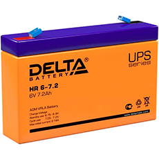 HR 6-7.2 аккумулятор Delta 6В 7.2Ач