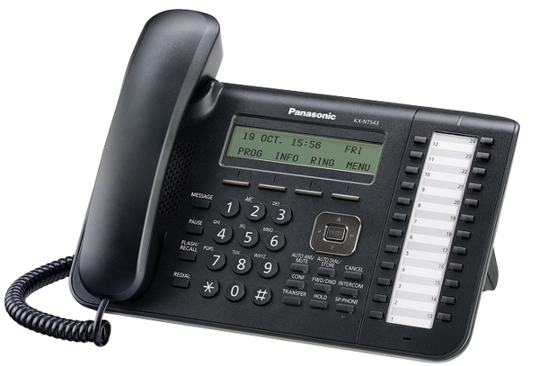 Panasonic KX-NT543RU-B IP-телефон (черный) 3 строки, 24 кнопки