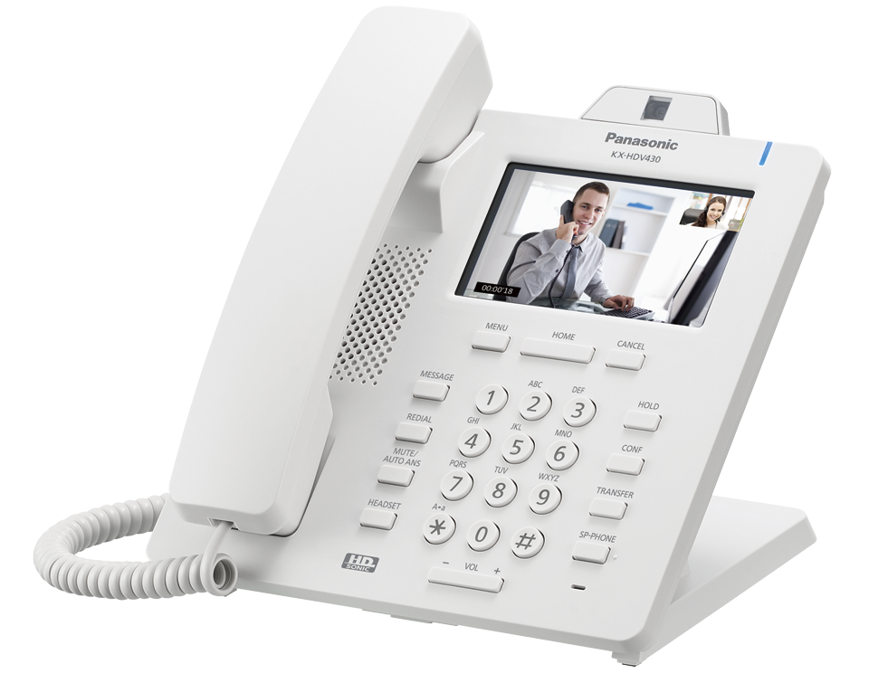 Panasonic KX-HDV430 RU SIP-телефон (белый) цветной сенсорный экран, 16 линий