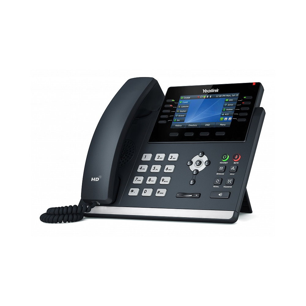 Yealink SIP-T46U SIP-телефон с цветным экраном 16 аккаунтов, GigE, PoE, USB