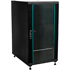 25U шкаф напольный 800x600 стекло черный (B256080BWTWOF-RU)