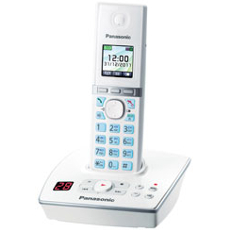 Panasonic KX-TG8061RU-W, телефон DECT (белый), цветной экран, автоответчик, резервное питание