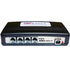 Telest RL4 запись 4 аналоговых линии CID, USB, голосовые сообщения в линию