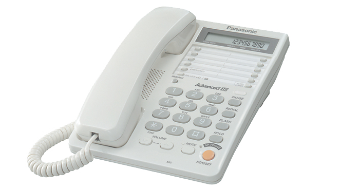 Panasonic KX-TS2365 RUW телефон (белый) громкая связь, дисплей