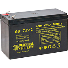 General Security GS 7.2-12 KL аккумулятор 12V 7.2Ah