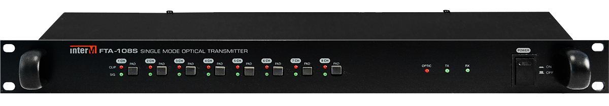 FTA-108S оптический передатчик Inter-M, 8 каналов аудио