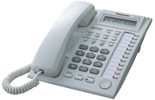 Panasonic KX-T7730 RU, системный телефон, 1 строка, 12 кнопок