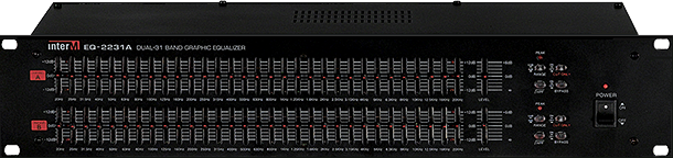 Inter-M EQ-2231A двухканальный графический эквалайзер, 31-полосный