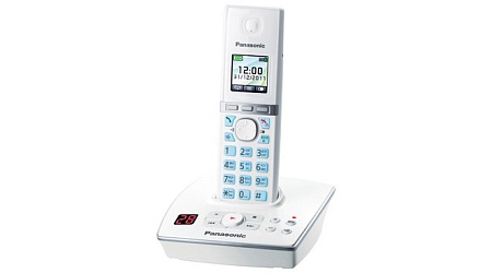 Panasonic KX-TG8061RU-W, телефон DECT (белый), цветной экран, автоответчик, резервное питание