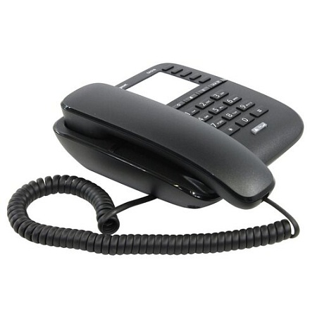 Gigaset DA510 RUS (черный) проводной телефон с быстрым набором номеров