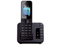 Panasonic KX-TGH220 RU-B, радиотелефон (черный) с автоответчиком и резервным питанием