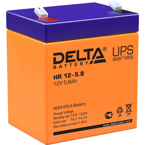 Delta HR 12-5.8 аккумулятор 12В 5.8Ач