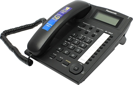 Panasonic KX-TS2388RU-B телефон (черный) Caller ID, спикерфон