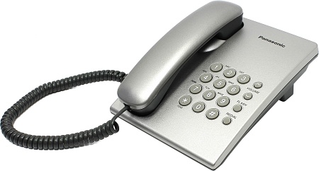 Panasonic KX-TS2350RUS (серебристый) недорогой телефон