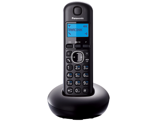Panasonic KX-TGB210 RU-B, простой радиотелефон DECT (черный) с русским меню
