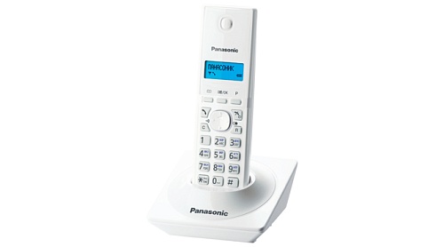 Panasonic KX-TG1711RU-W простой беспроводной телефон DECT (белый) с русским меню