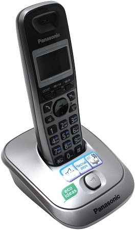 Panasonic KX-TG2511 RU-M, радиотелефон (металлик) с определителем номеров