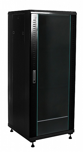 38U шкаф напольный 600x600 стекло черный (B386060BWTWOF)