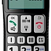 Panasonic KX-TGE110 RU-B, радиотелефон (черный) с большими кнопками с крупными цифрами