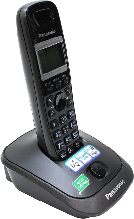 Panasonic KX-TG2511 RU-T, радиотелефон (титан) с определителем номеров