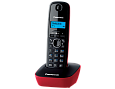 Panasonic KX-TG1611RU-R, недорогой радиотелефон DECT (красный) с русским меню