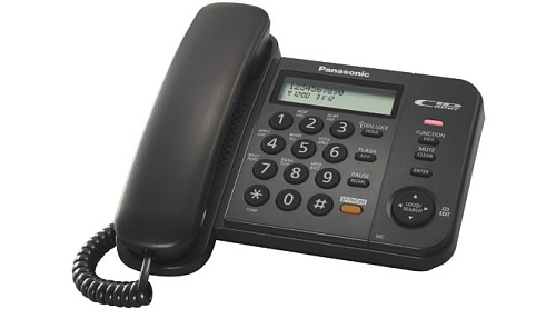Panasonic KX-TS2358RU-B телефон (черный) громкая связь, определитель номера