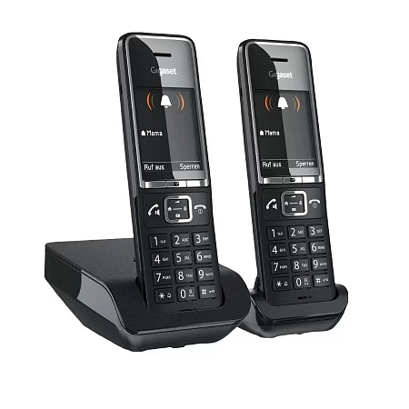 Gigaset Comfort 550 DUO телефон DECT c двумя радиотрубками, черный