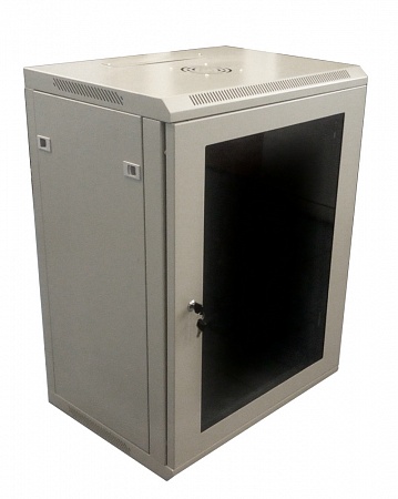 15U настенный шкаф 450x600 стекло серый (C156045GWT)