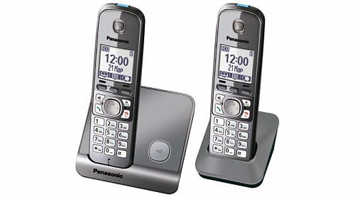 Panasonic KX-TG6712 RU-M, радиотелефон с двумя трубками и резервным питанием 2.0