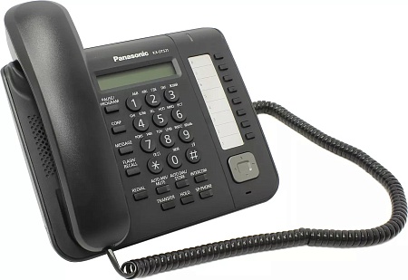 Panasonic KX-DT521RU-B системный телефон (черный) 1-строчный, 8 кнопок