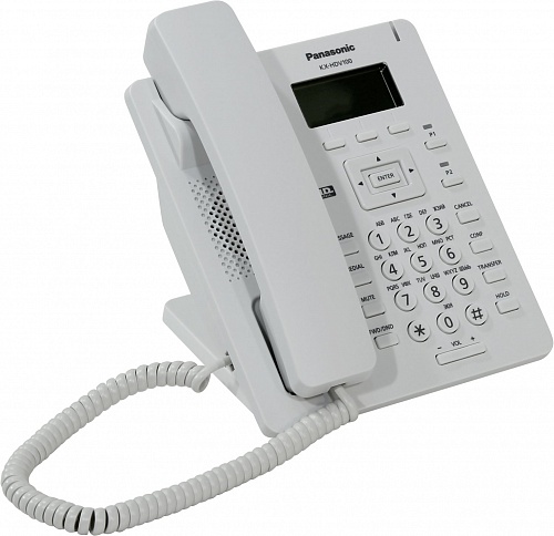Panasonic KX-HDV100 RU SIP-телефон (белый) 1 линия, 1 порт, БП