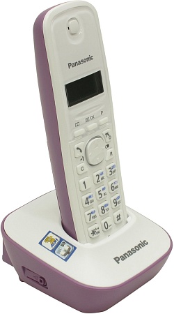 Panasonic KX-TG1611 RU-F, недорогой радиотелефон DECT (сиреневый) с русским меню
