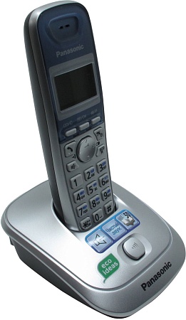 Panasonic KX-TG2511 RU-S, радиотелефон (серебристый) с определителем номеров
