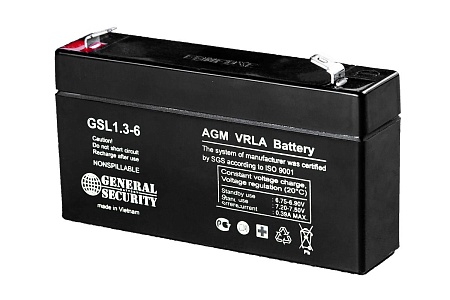 General Security GSL 1.3-6 аккумулятор 6V 1.3Ah